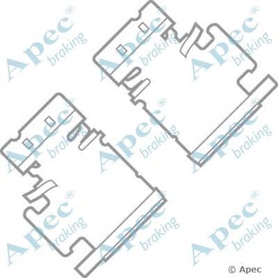 APEC BRAKING kit1003 -  Комплектующие, тормозные колодки